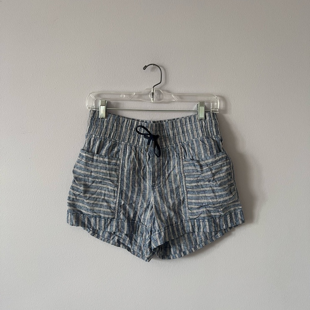 Athleta Women's Striped Linen Shorts